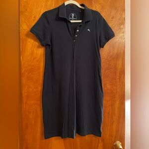 Tommy Bahama navy blue polo shirt dress